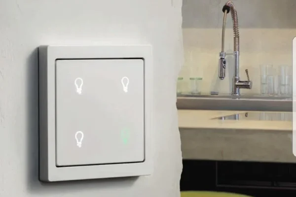 Sufficient electric point with branded modular switches.